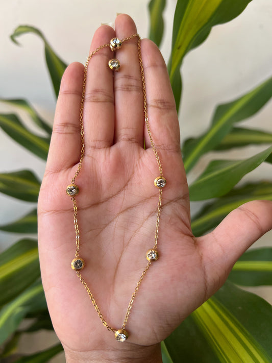 Anti tarnish necklace set