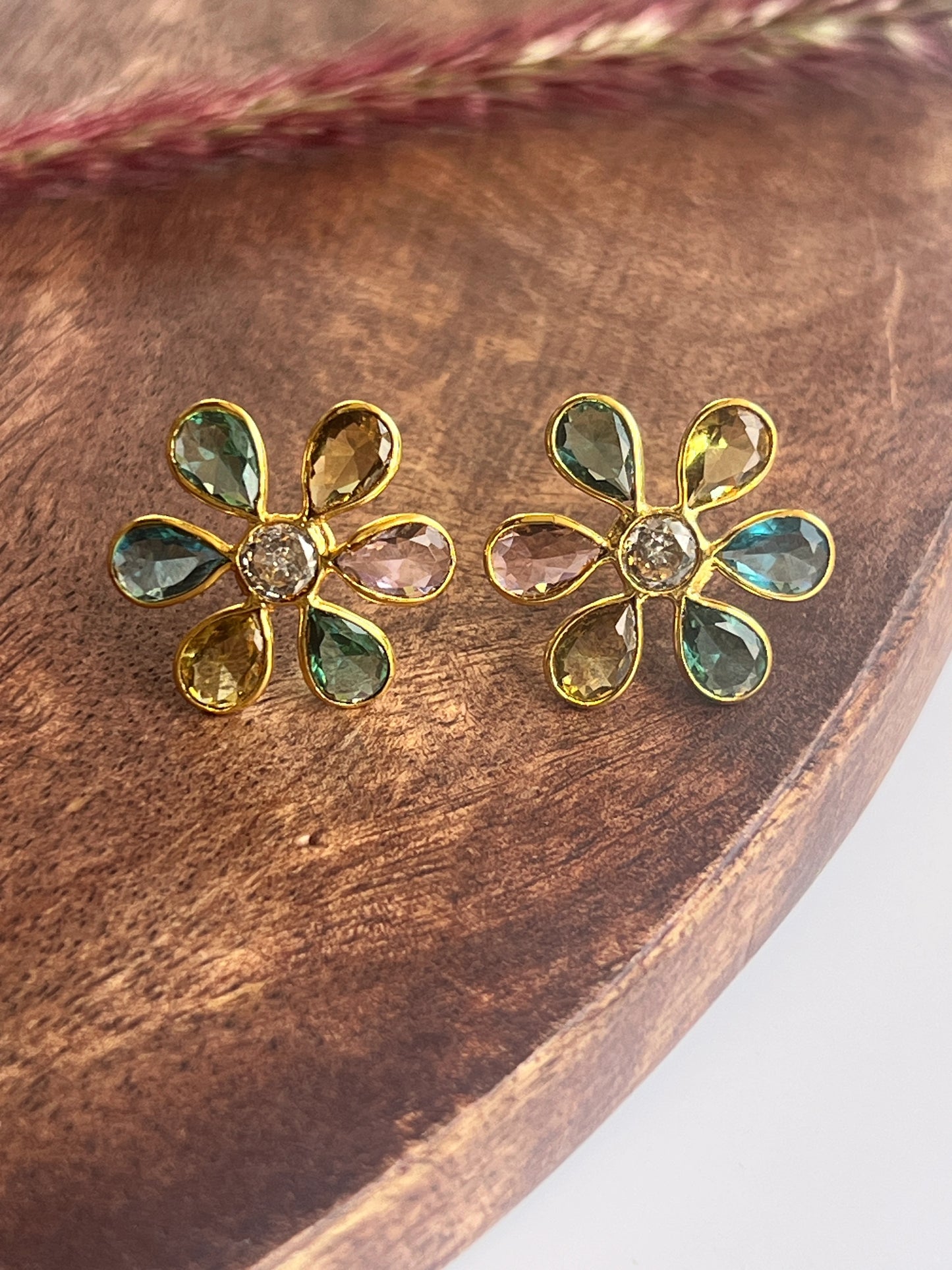 Pastel Stones studs