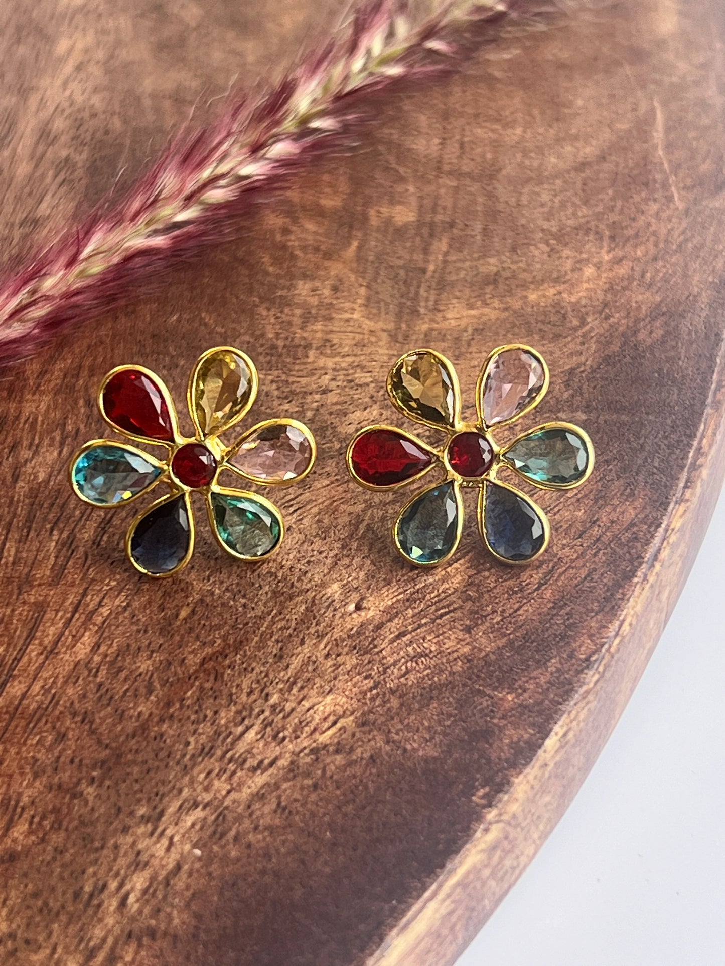 Multi Stones studs