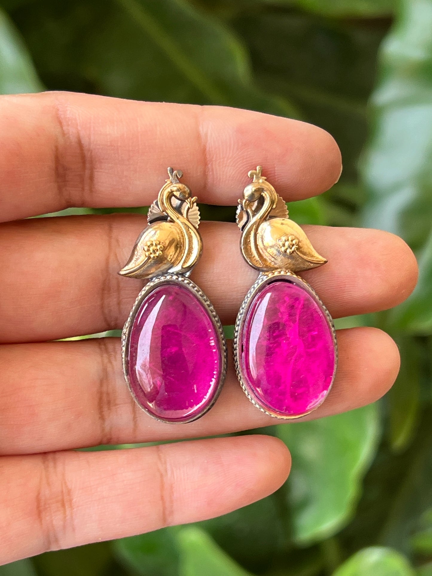 Stone earrings