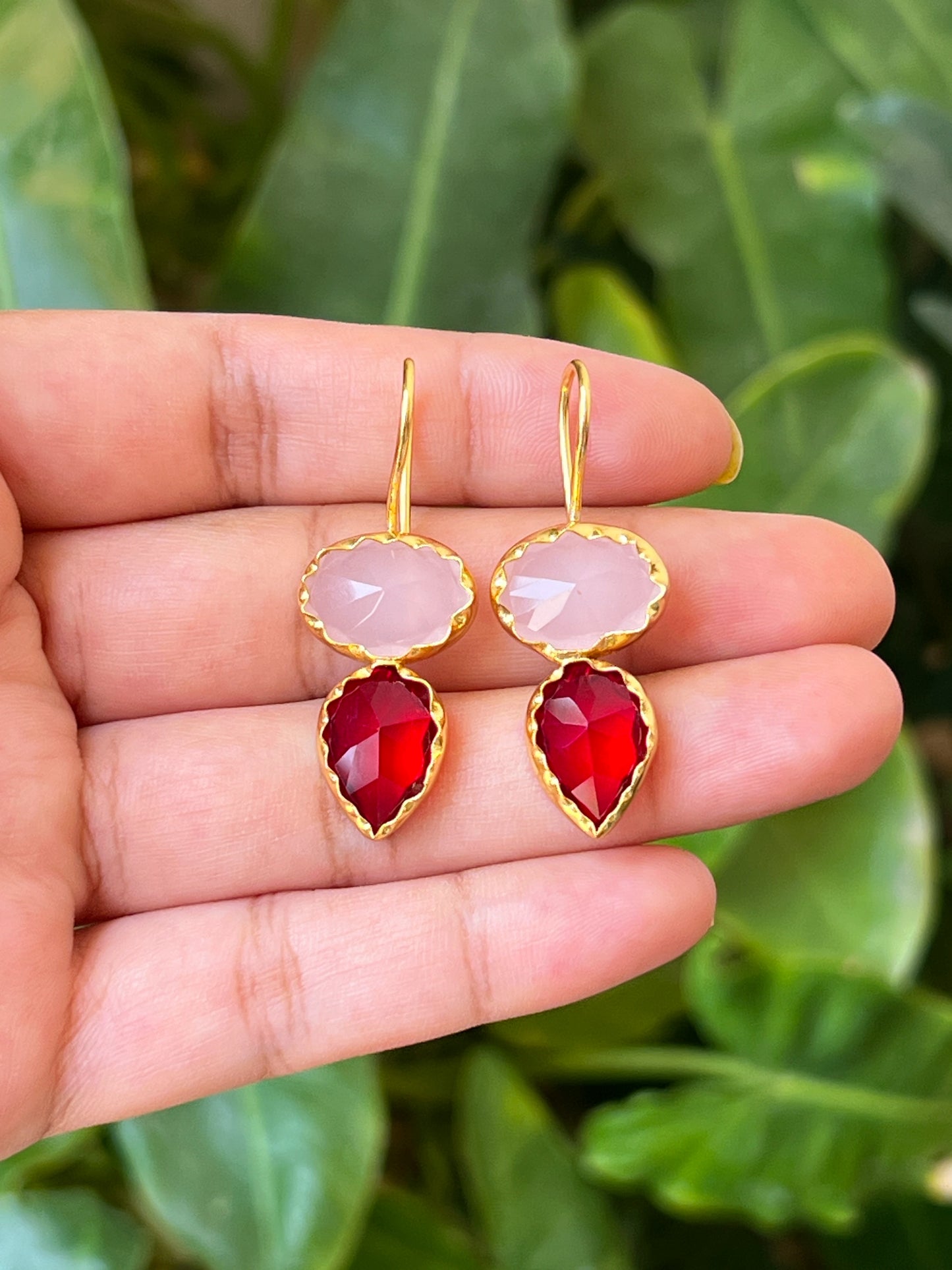 Multi stone earrings