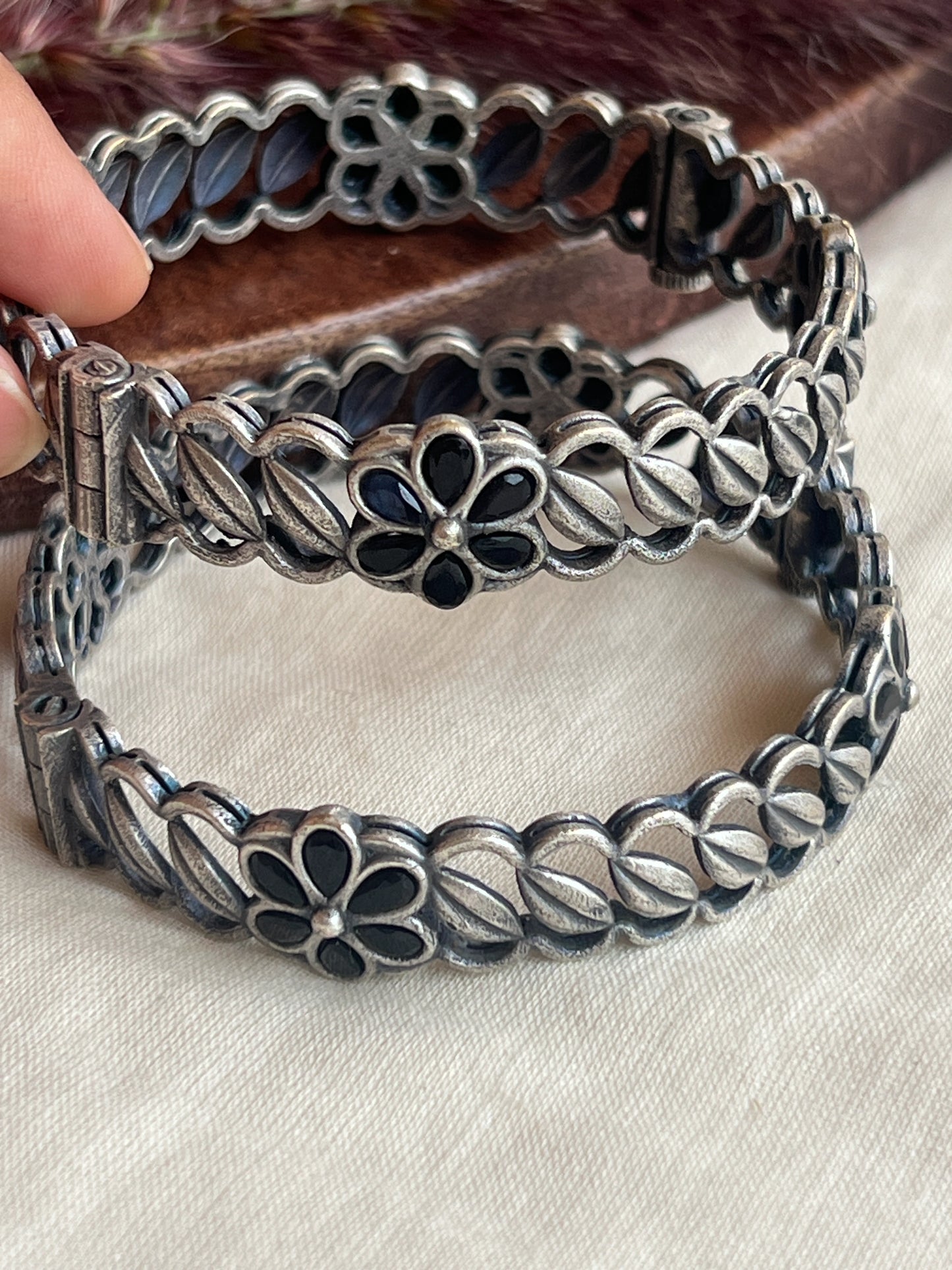 Oxidised bangles (black)