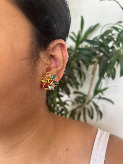 Multi Stones studs