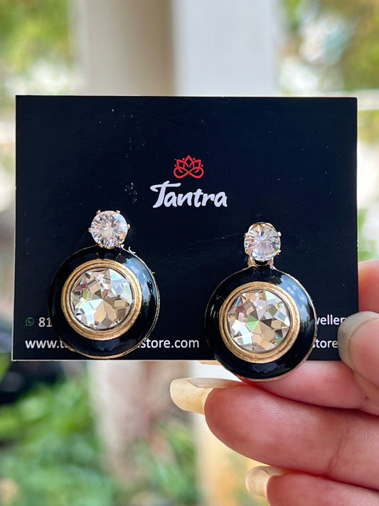 Enamel earrings