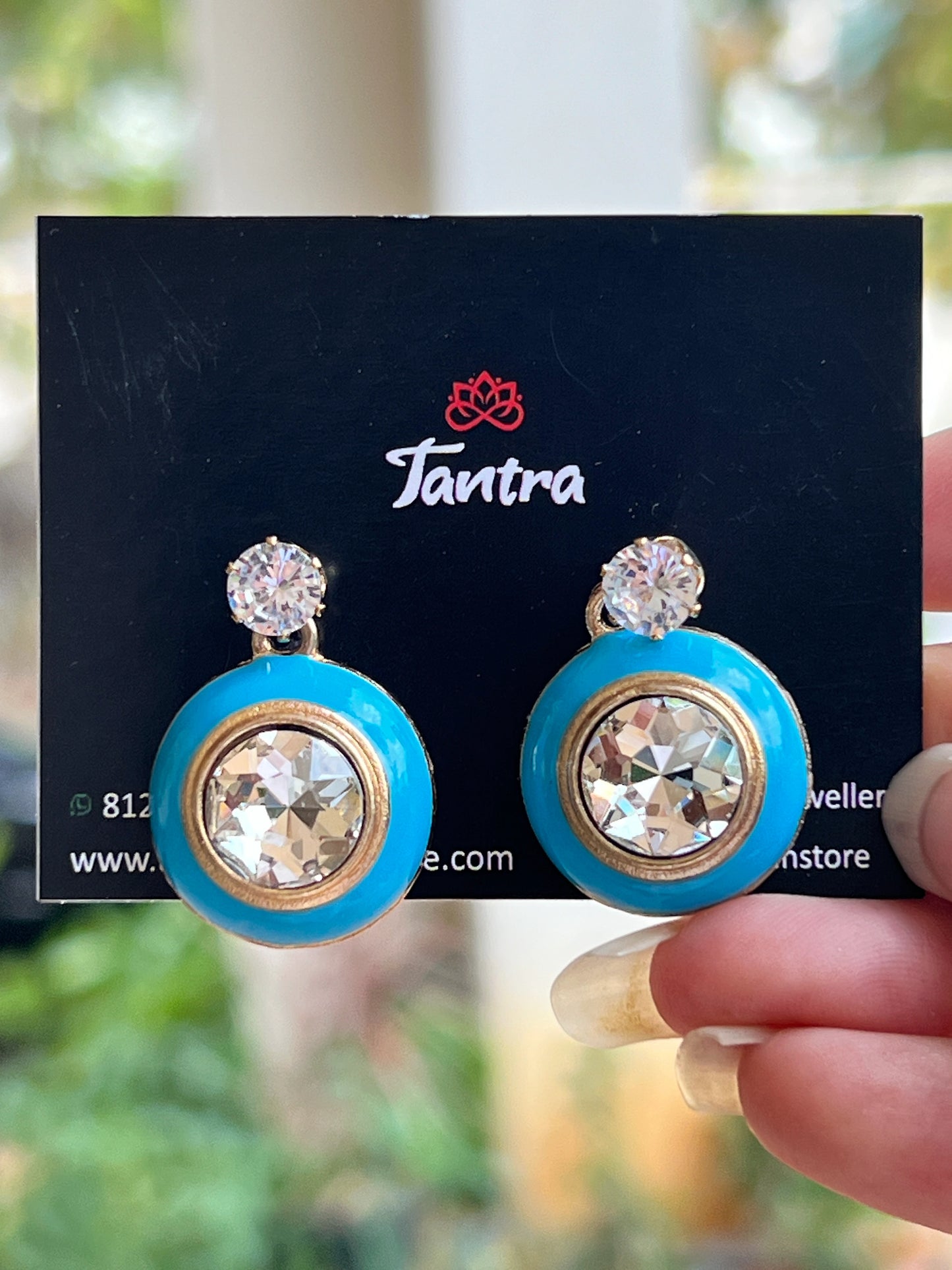 Enamel earrings