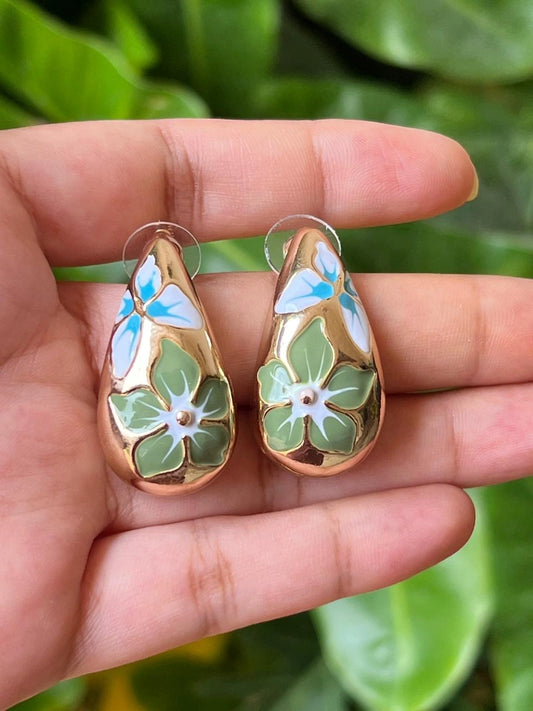 ear drop enamel green