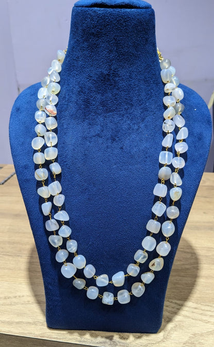 Uncut beads mala