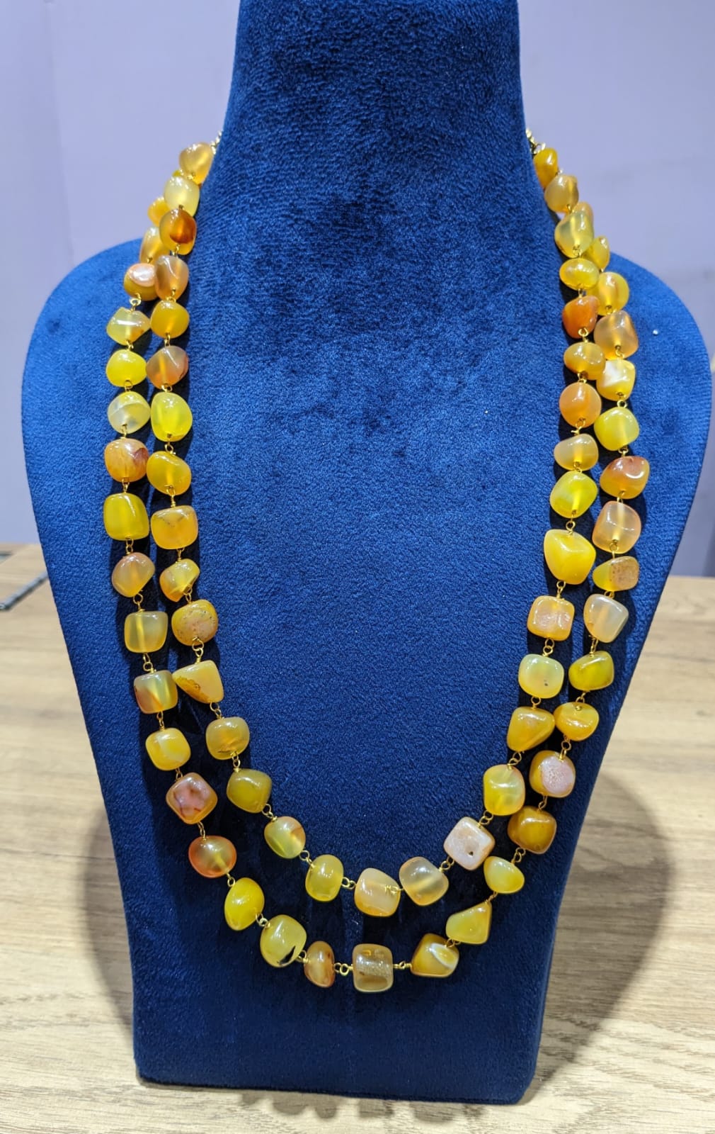 Uncut beads mala