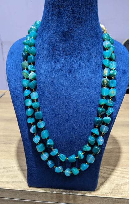 Uncut beads mala