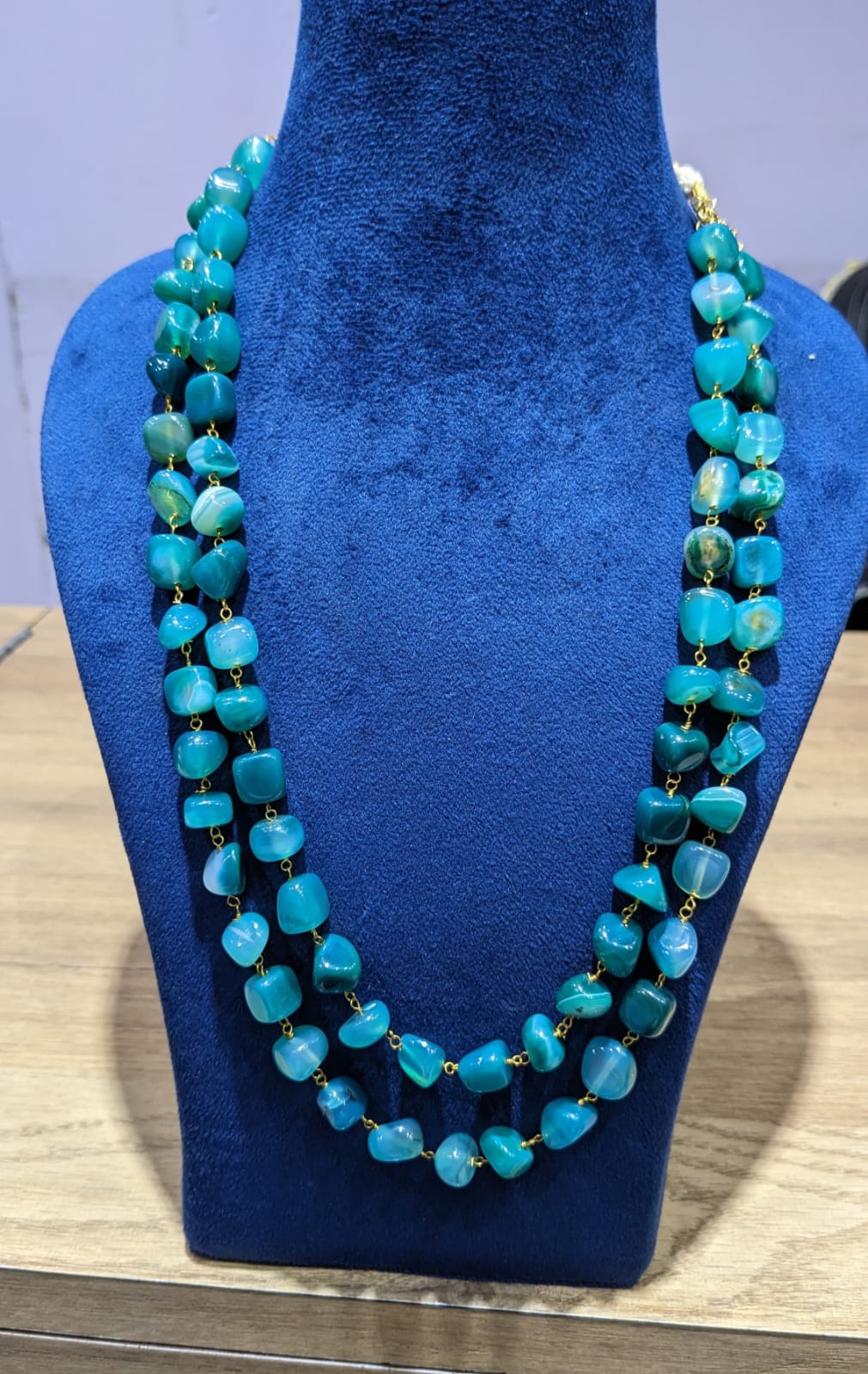 Uncut beads mala