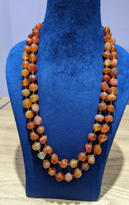 Uncut beads mala