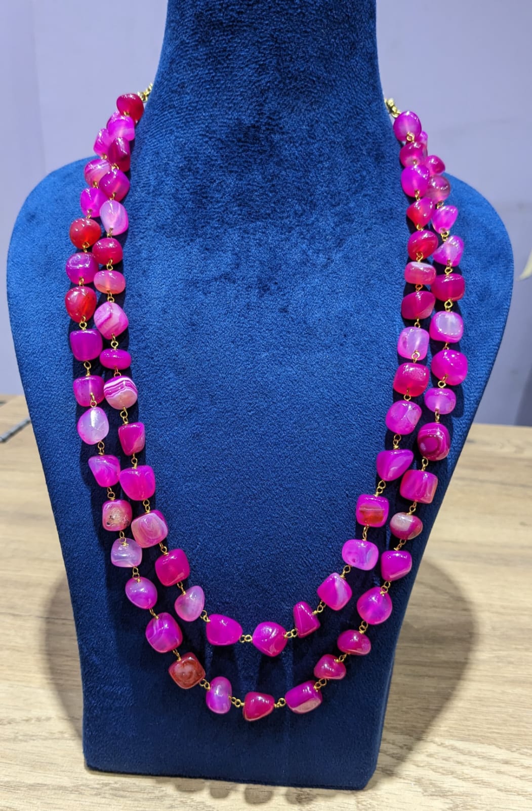 Uncut beads mala