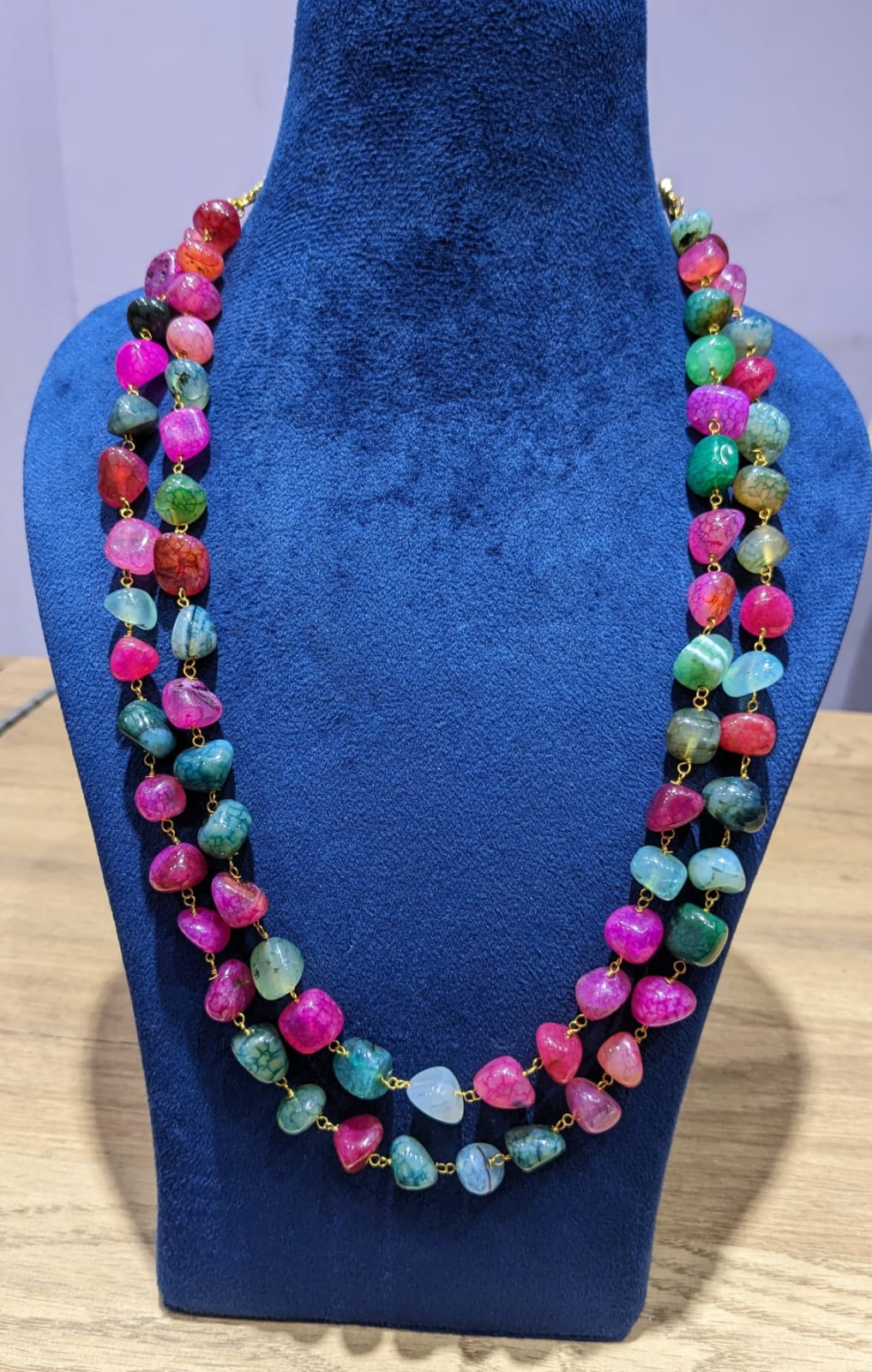 Uncut beads mala