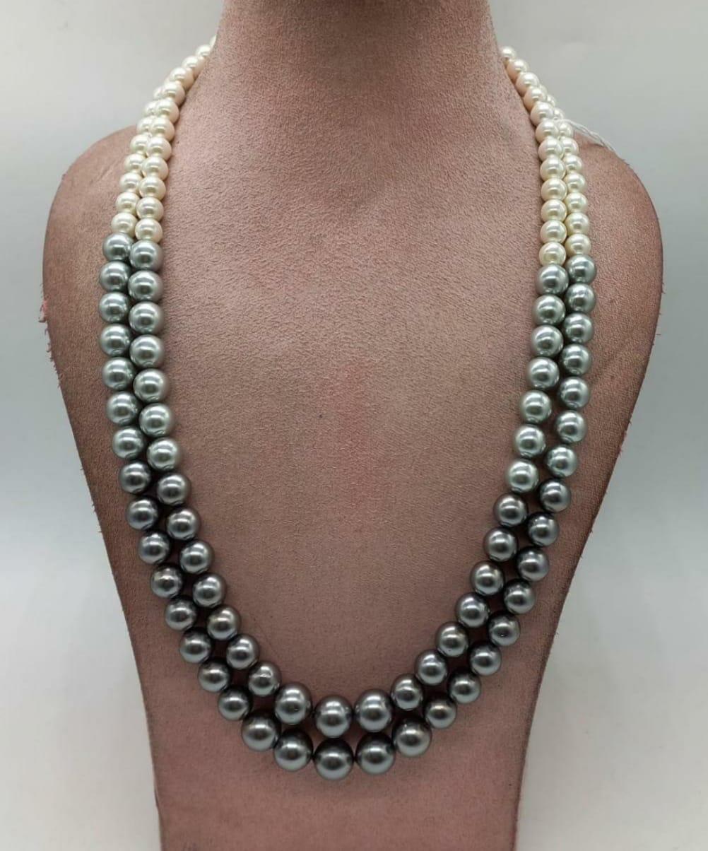 Shell pearl mala