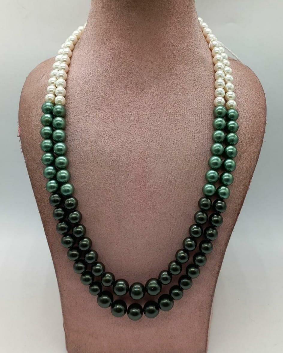Shell pearl mala