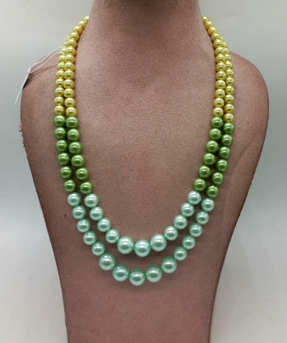 Shell pearl mala
