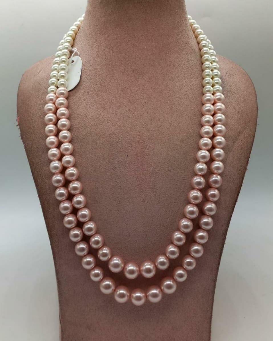 Shell pearl mala
