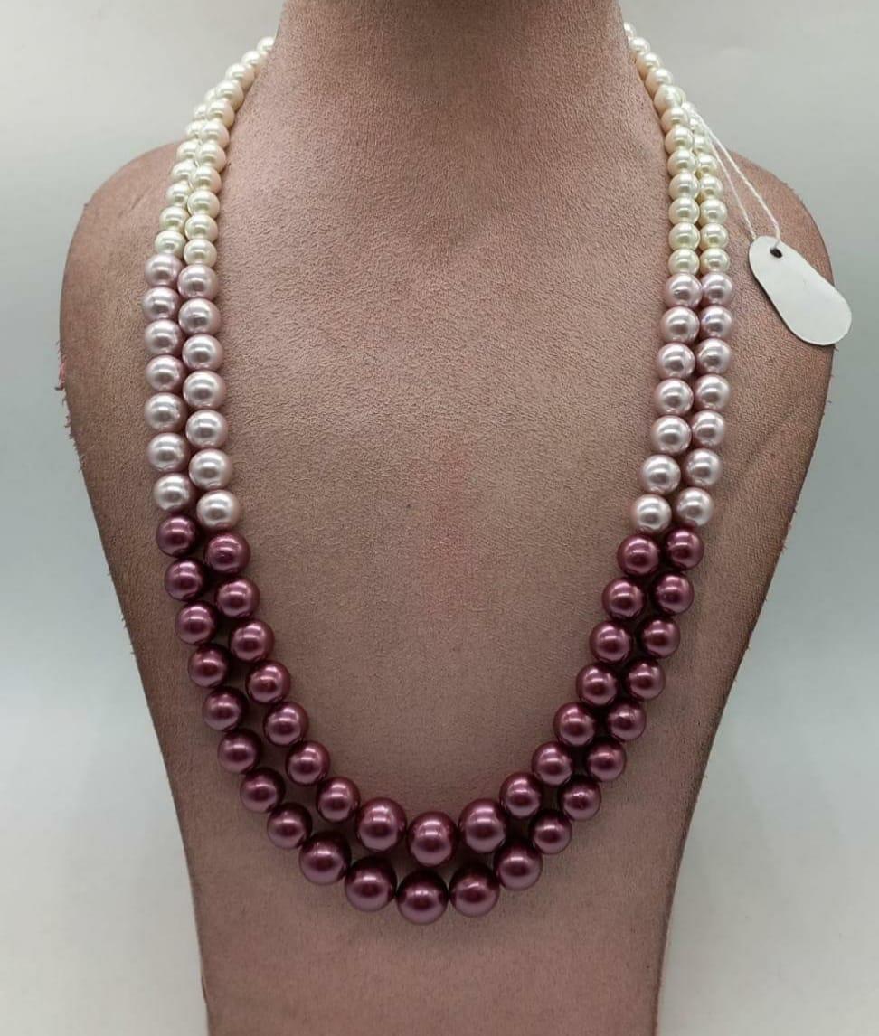 Shell pearl mala