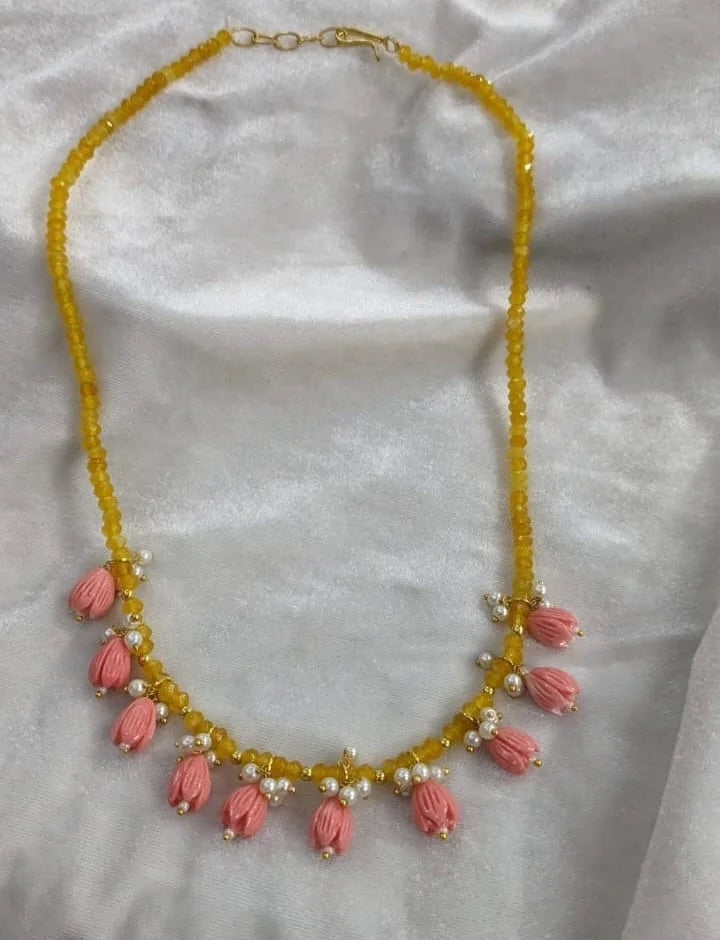 Onxy beads tulip mala