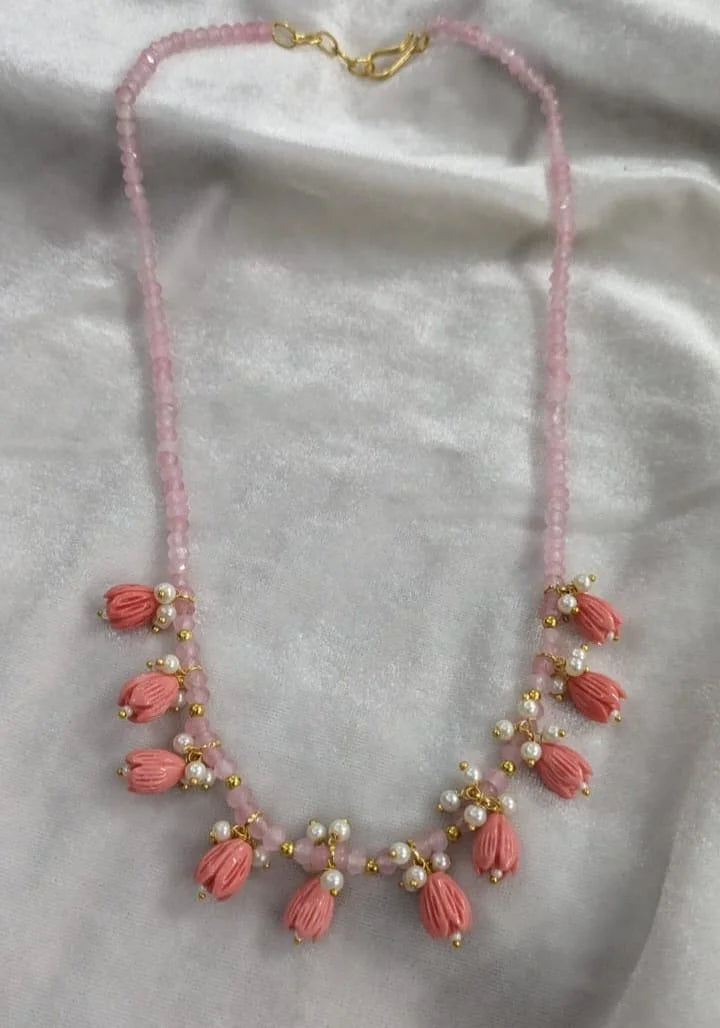 Onxy beads tulip mala