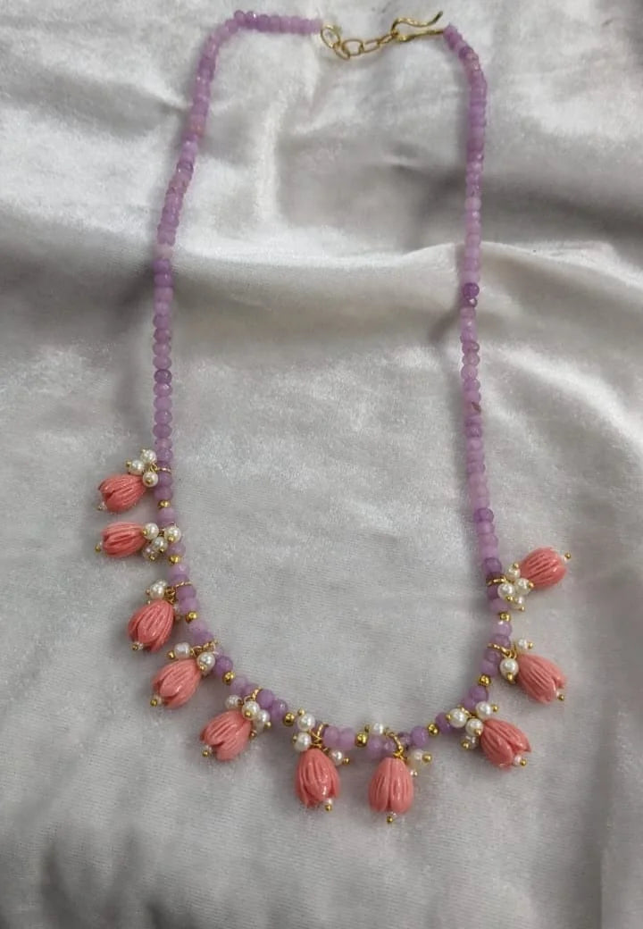 Onxy beads tulip mala