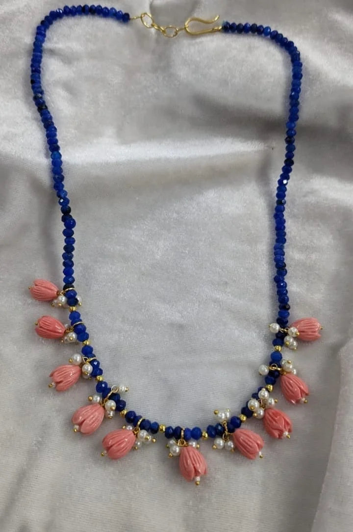 Onxy beads tulip mala