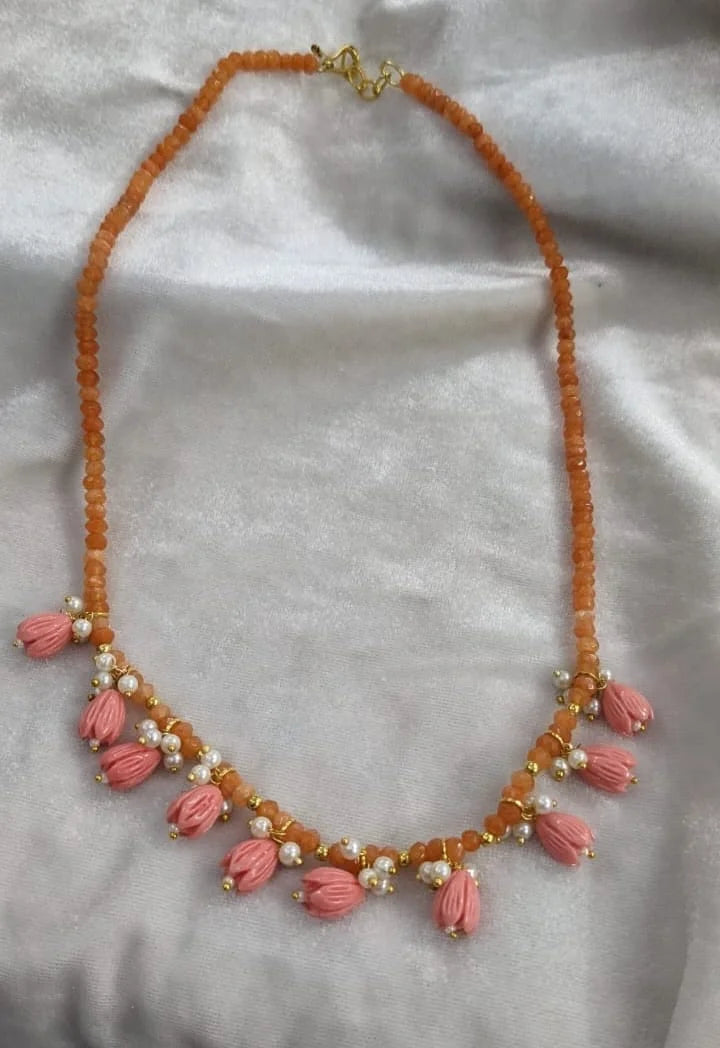 Onxy beads tulip mala