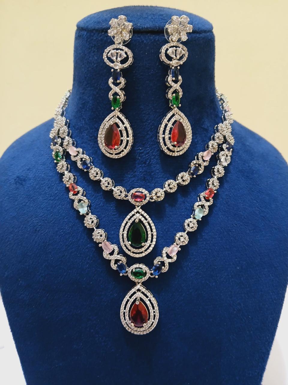 AD multi layer necklace set