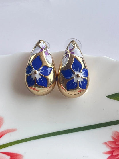 ear drop enamel blue
