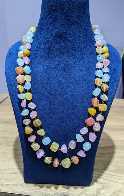 Uncut beads mala