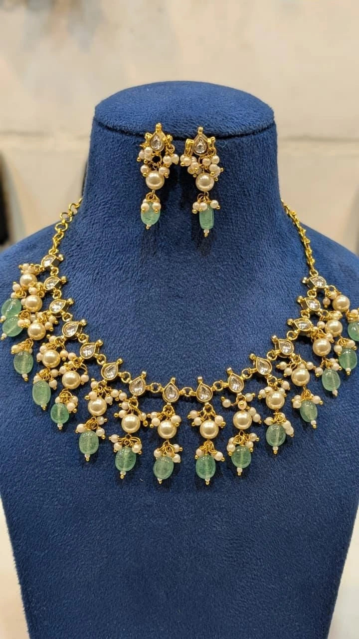 kundhan necklace set
