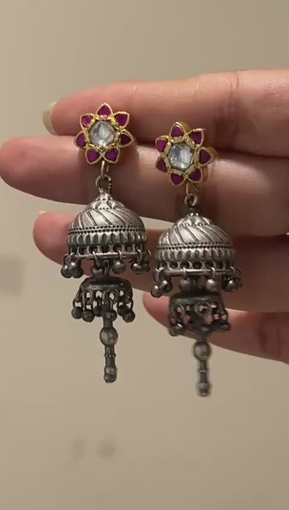 kundhan tribal jhumkas